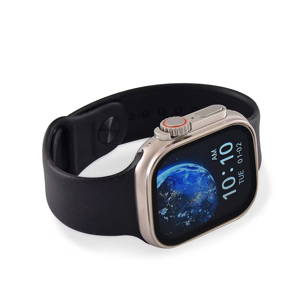 I20 Ultra Max Smart Watch 10-in-1 box set comes with EarBurds