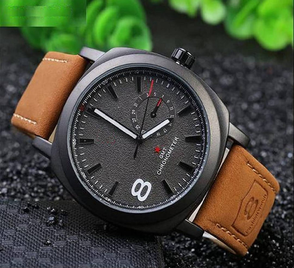 CURREN CLASSIC CHORNO LEATHER DIAL WATCH